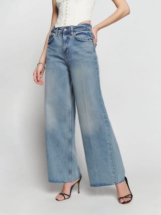 Reformation + Iggy Super Wide Leg Slouch Jeans