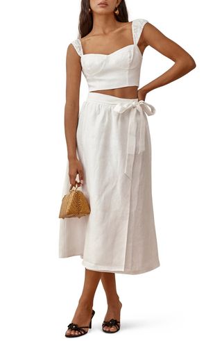 Reformation + Clyde Two-Piece Linen Dress