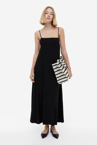H&M + Textured Slip Dress