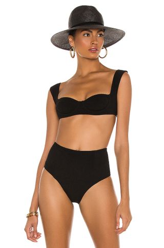 Tropic of C + South Pacific Bikini Top in Black