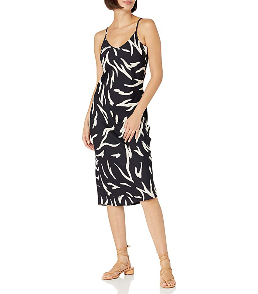 Daily Ritual + Georgette Fluid Drape Standard-Fit Slip Dress