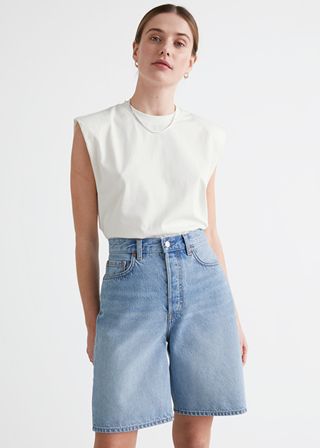 & Other Stories + Spark Cut Jeans Shorts