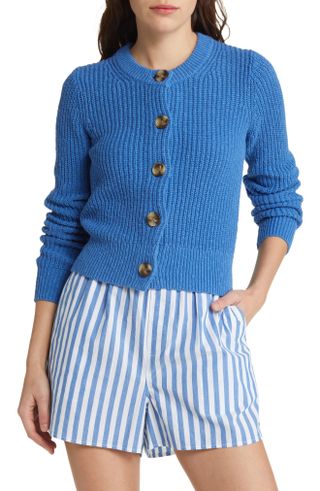 Madewell + Textural Knit Cardigan Sweater