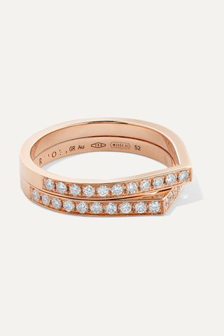 Repossi + Antifer 18-Karat Rose Gold Diamond Ring