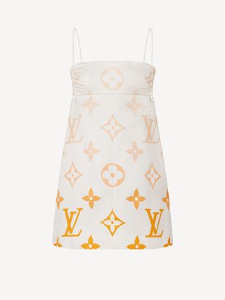 Louis Vuitton + Monogram Ombré Spaghetti Strap Mini Dress