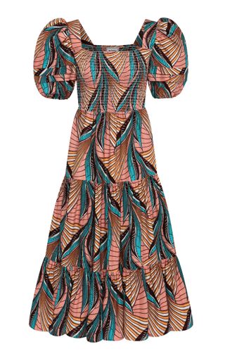 Autumn Adeigbo + Della Printed Cotton Dress