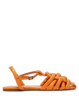 Hereu + Cabersa Woven Padded-Leather Sandals