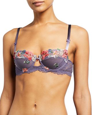 Lise Charmel + Reve Orchidee Floral Embroidered Lace Demi Bra