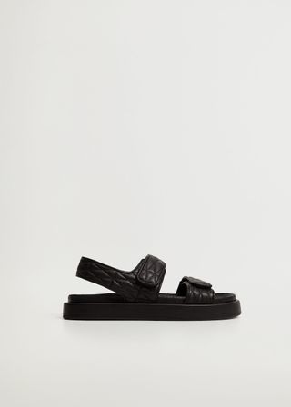 Mango + Quilted Strap Sandals