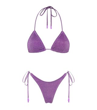 Triangl + Vinca Bikini in Violet Sparkle