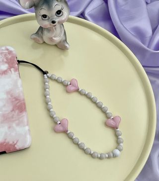 String Ting + Strawberry Marshmallow Wristlet Phone Strap