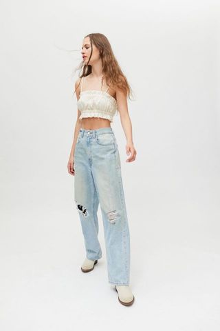 BDG + Loose Baggy High-Waisted Jeans