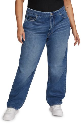 Good American + Good '90s Lowered Belt Loop Jeans