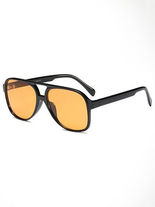 Freckles Mark + Retro 70s Sunglasses