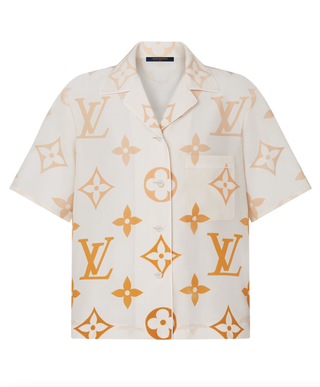Louis Vuitton + Silk Monogram Pyjama Top