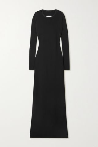 Givenchy + Open-Back Cutout Knitted Maxi Dress