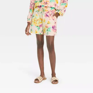 Who What Wear + Lounge Shorts in Garden Floral