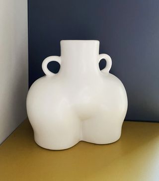 Curated Grey + Cheeky White Bum Vase