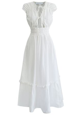 OhSevenDays + Upcycled White Smock Dress