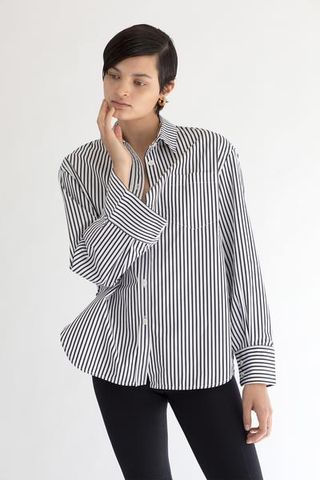 Maria McManus + Organic Cotton Oversized Stripe Shirt