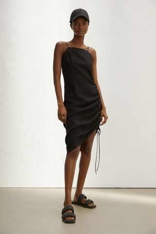 H&M + Lyocell-Blend Slip-Style Dress
