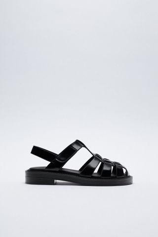 Zara + Low Heel Fisherman Sandals