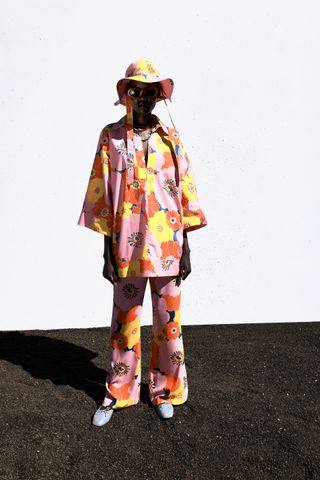 Zara + Floral Print Trousers