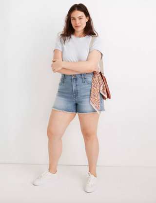 Madewell + The Perfect Jean Shorts in Balsam Wash