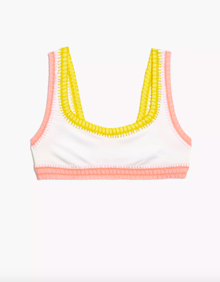 Madewell x Solid&Striped + Crochet-Trim Elle Bikini Top