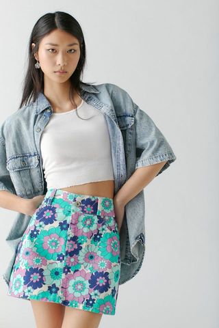 The Ragged Priest + UO Exclusive '70s Floral Skirt