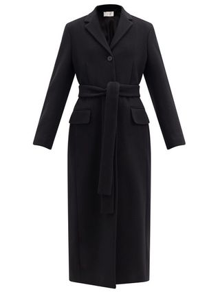 The Row + Owen Belted Single-Breasted Wool Coat