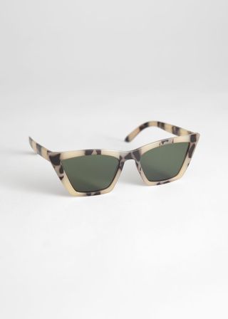 & Other Stories + Angular Cat Eye Sunglasses