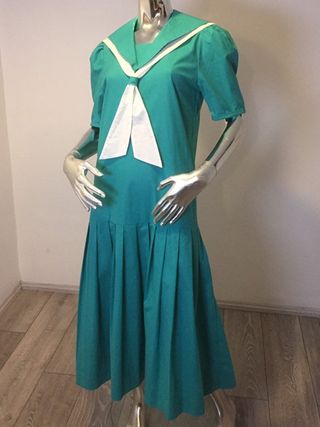 Laura Ashley + Genuine Vintage 80s Sailor Dress