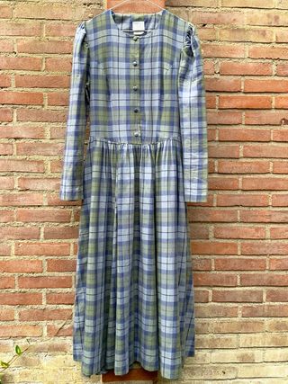 Laura Ashley + Vintage Flannel Dress