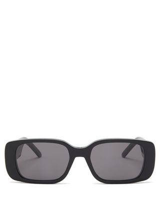 Dior + Wildior Rectangle Acetate Sunglasses