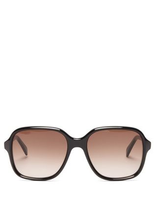 Celine Eyewear + Oversized Square Acetate Sunglasses