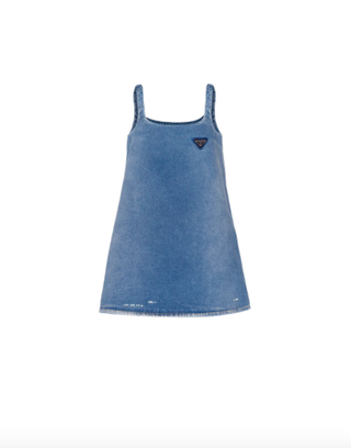 Prada + Organic Denim Mini-Dress