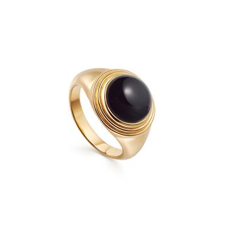 Missoma + Gold Black Onyx Sphere Ring