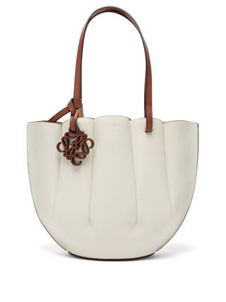 Loewe + Shell Small Leather Tote Bag