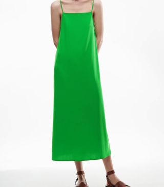 Zara + Flowing Midi Dress