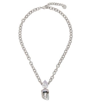 Jiwinaia + Ssense Exclusive Silver Pearl Aura Necklace