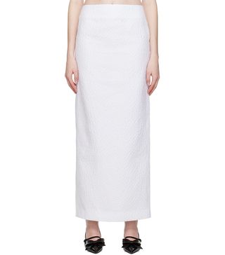 Shushu/Tong + Ssense Exclusive White Maxi Skirt