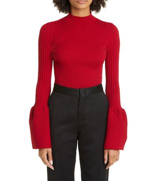Cfcl + Pottery Ribbed Bell Cuff Sweater