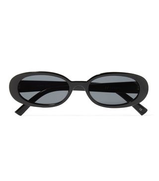 Le Specs + Outta Love Oval-Frame Acetate Sunglasses