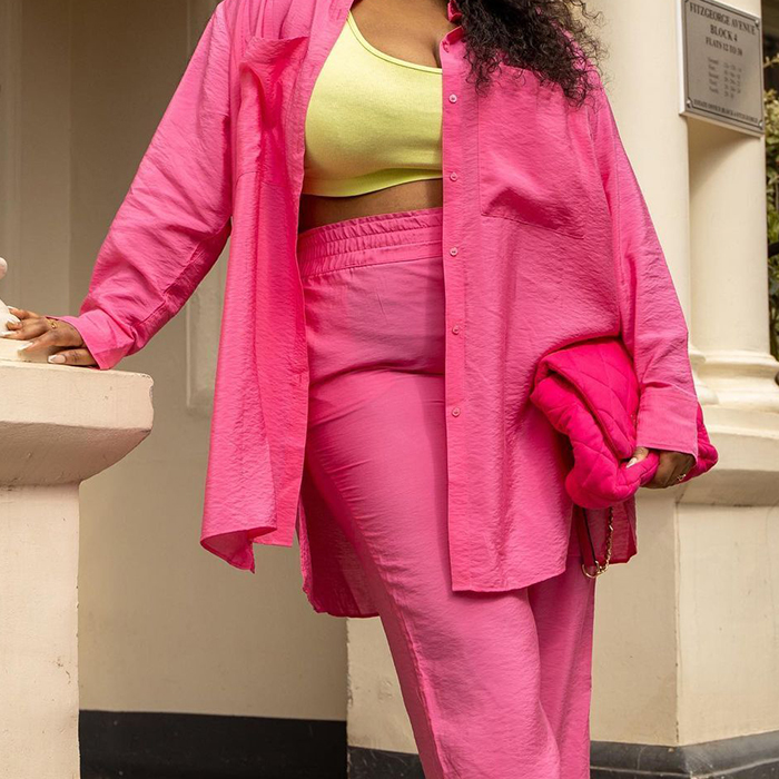 ZARA pink shirt, PINK outfit ideas