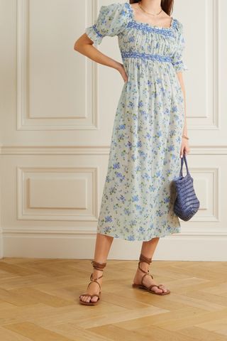 Dôen + Eclipse Embroidered Midi Dress