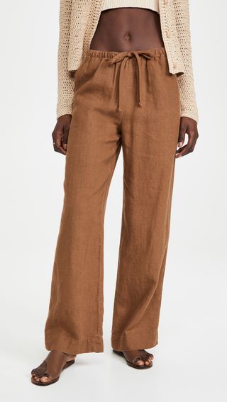 Vince + Tie Front Pull on Pants