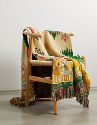 Alanui + Summer Vibes Icon Wool-Jacquard Blanket
