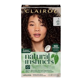 Clairol + Natural Instincts Semi-Permanent Hair Color in 4 Dark Brown