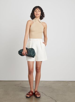 Who What Wear Collection + Rue Linen-Blend Shorts